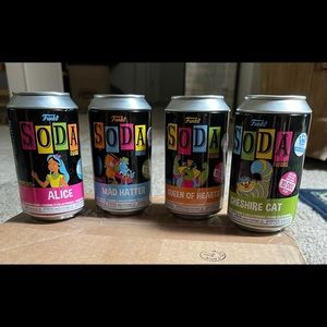 Funko Alice In Wonderland Blacklight Sodas 4 Pk